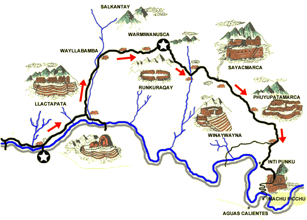 Map Inca Trail