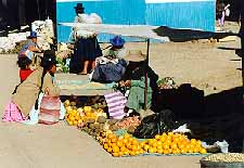 Fruit for sale in Puno