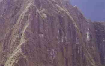 De poemakop in de Huayna Picchu