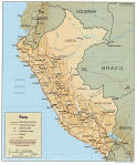 Peru political map 
