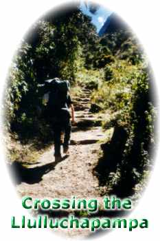 De Trail in Llulluchapama Vallei